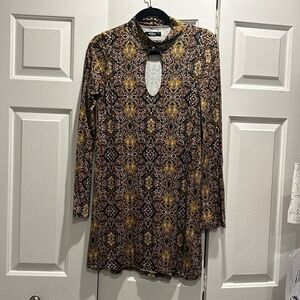 Lauren Michael Long Sleeve Dress, Size Medium